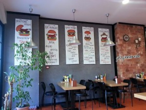 iç mekan burger@ göztepe